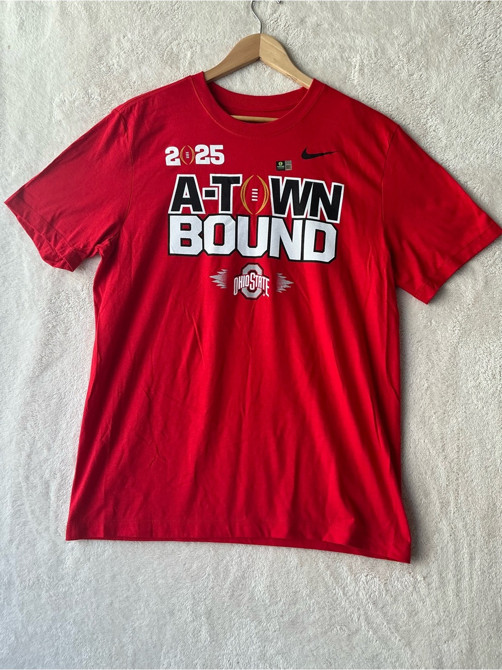 Nike Red "A-Town Bound" Ohio State Football Tee